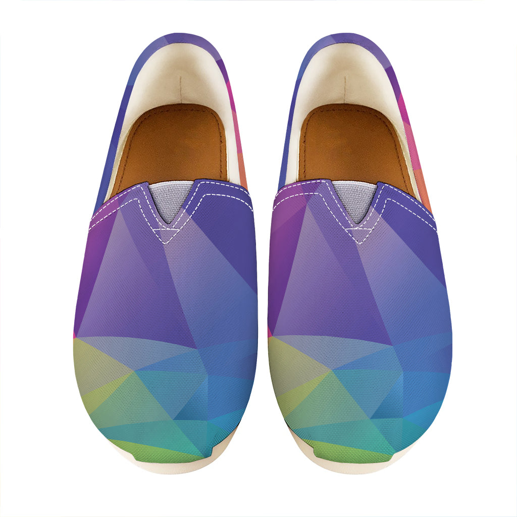 Colorful Polygonal Geometric Print Casual Shoes