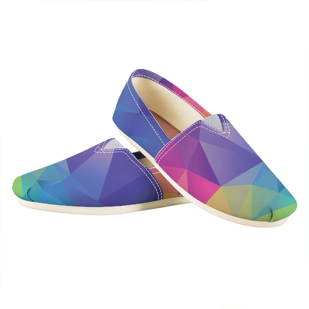Colorful Polygonal Geometric Print Casual Shoes