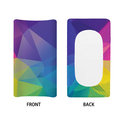 Colorful Polygonal Geometric Print Changing Pad Cover