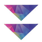 Colorful Polygonal Geometric Print Dog Bandana