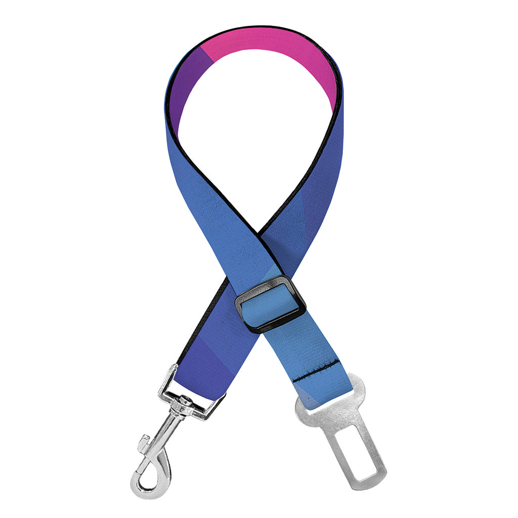 Colorful Polygonal Geometric Print Dog Seat Belt