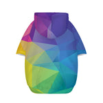 Colorful Polygonal Geometric Print Dog Zip Up Hoodie