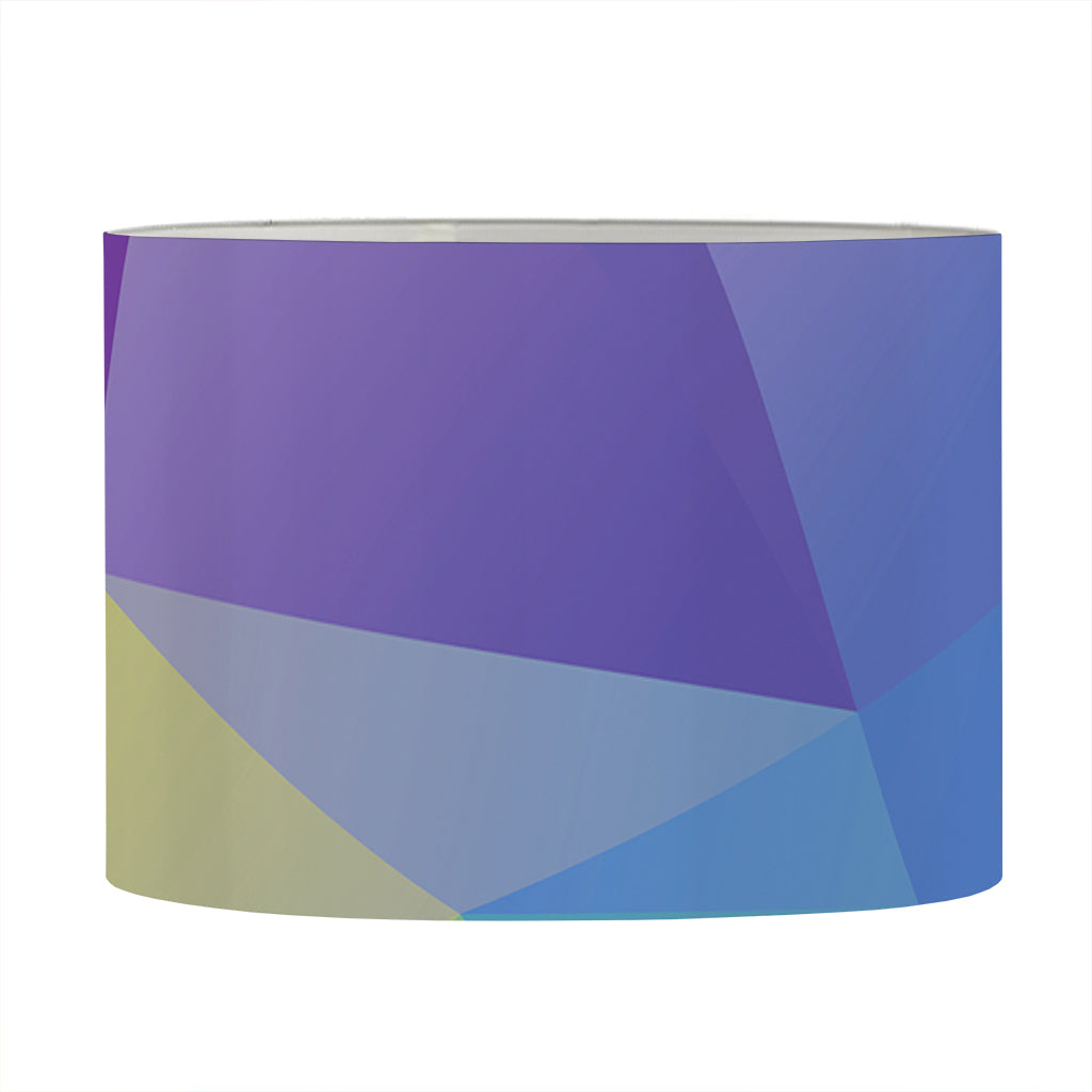Colorful Polygonal Geometric Print Drum Lamp Shade