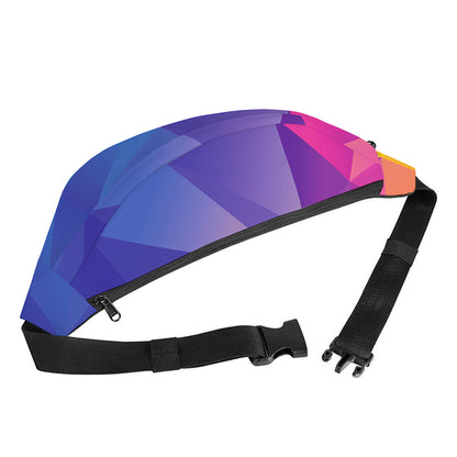 Colorful Polygonal Geometric Print Fanny Pack