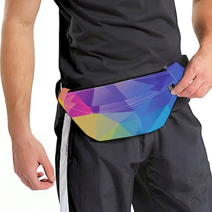 Colorful Polygonal Geometric Print Fanny Pack
