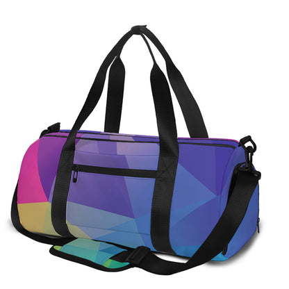 Colorful Polygonal Geometric Print Gym Bag
