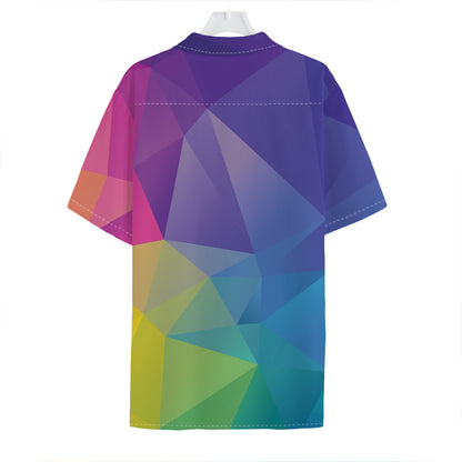 Colorful Polygonal Geometric Print Hawaiian Shirt