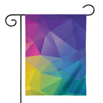 Colorful Polygonal Geometric Print House Flag
