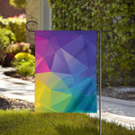 Colorful Polygonal Geometric Print House Flag