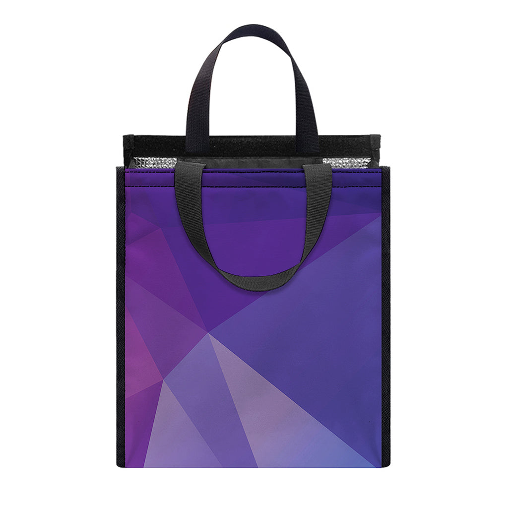 Colorful Polygonal Geometric Print Insulated Lunch Tote