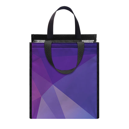 Colorful Polygonal Geometric Print Insulated Lunch Tote