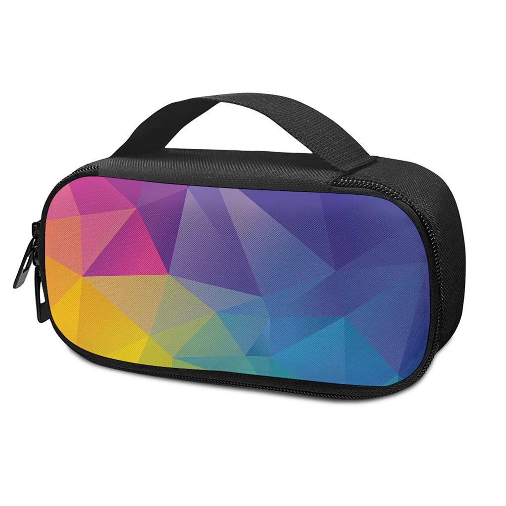 Colorful Polygonal Geometric Print Insulin Cooler Travel Case