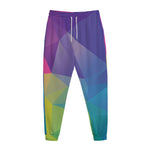 Colorful Polygonal Geometric Print Jogger Pants