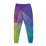 Colorful Polygonal Geometric Print Jogger Pants