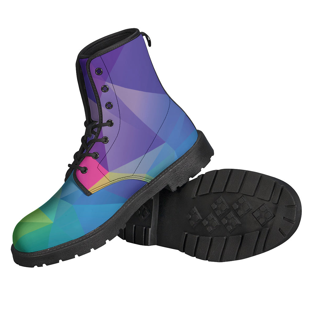 Colorful Polygonal Geometric Print Backpack