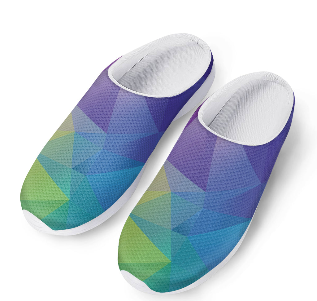 Colorful Polygonal Geometric Print Mesh Casual Shoes
