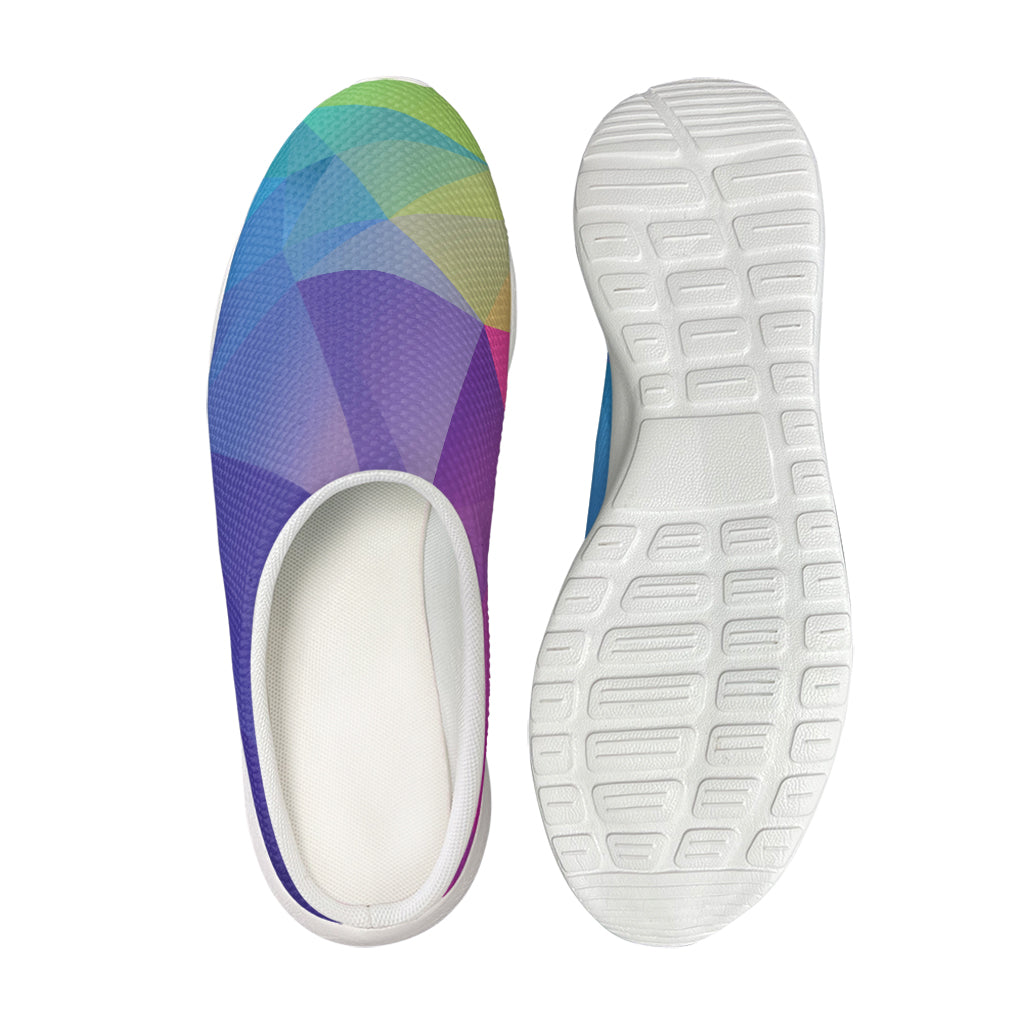 Colorful Polygonal Geometric Print Mesh Casual Shoes
