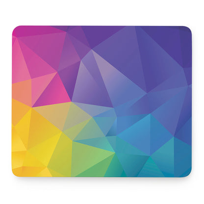 Colorful Polygonal Geometric Print Mouse Pad