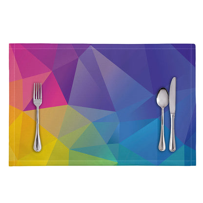 Colorful Polygonal Geometric Print Placemat