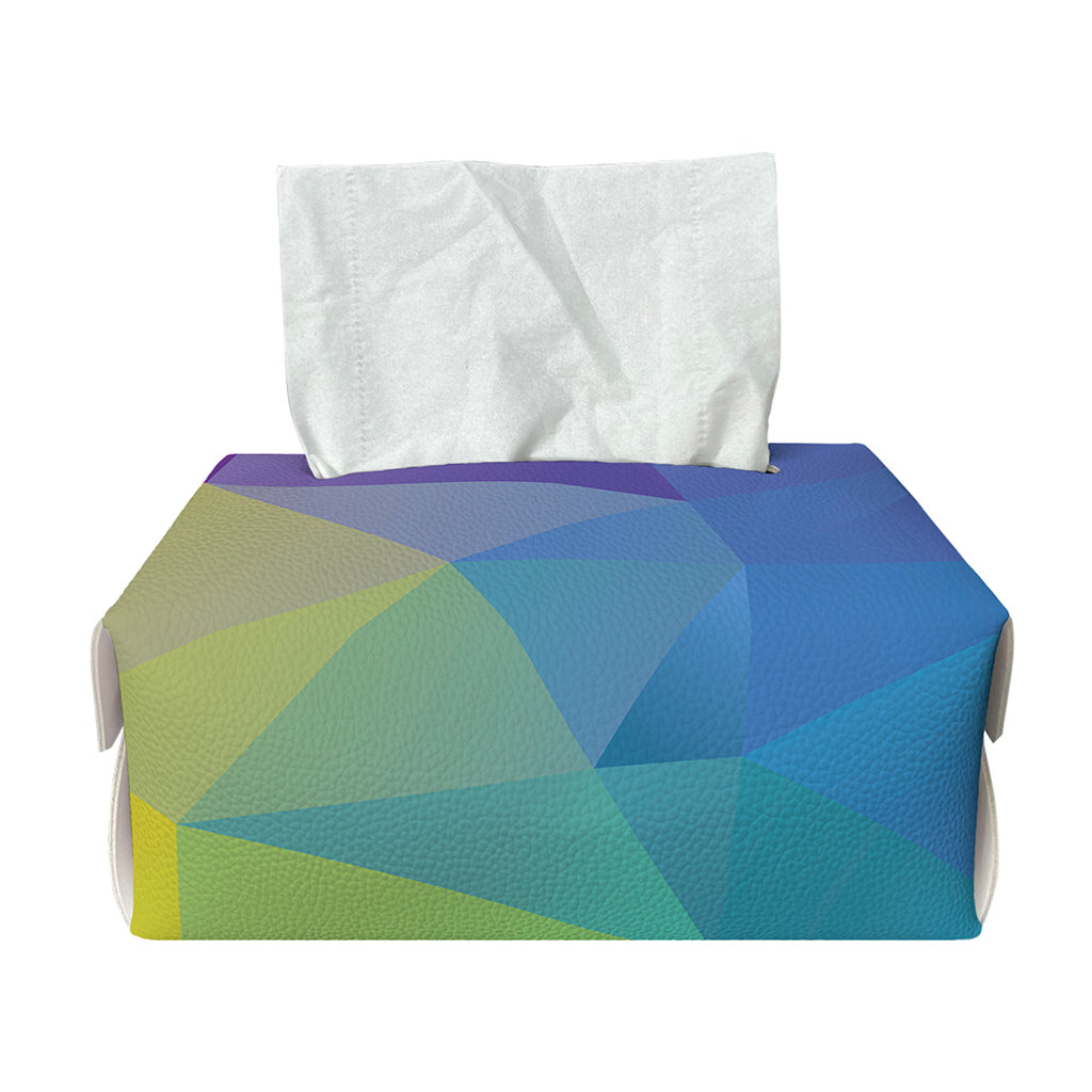 Colorful Polygonal Geometric Print Rectangle Tissue Box Cover