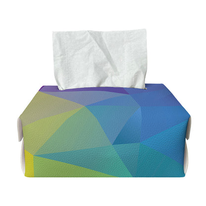 Colorful Polygonal Geometric Print Rectangle Tissue Box Cover