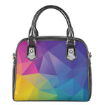 Colorful Polygonal Geometric Print Shoulder Handbag