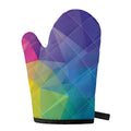 Colorful Polygonal Geometric Print Single Oven Mitt