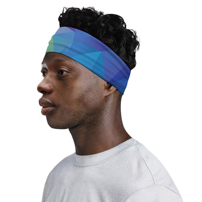 Colorful Polygonal Geometric Print Sports Headband