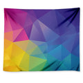 Colorful Polygonal Geometric Print Tapestry
