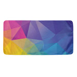 Colorful Polygonal Geometric Print Towel