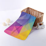Colorful Polygonal Geometric Print Towel