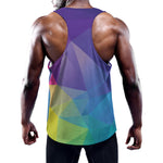 Colorful Polygonal Geometric Print Training Tank Top