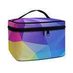 Colorful Polygonal Geometric Print Travel Makeup Bag