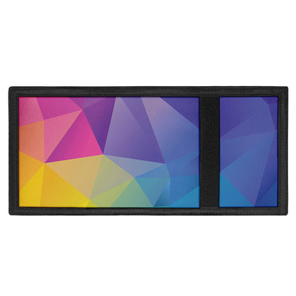 Colorful Polygonal Geometric Print Trifold Wallet