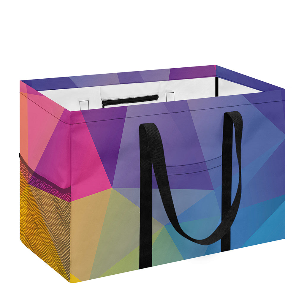 Colorful Polygonal Geometric Print Utility Tote Bag