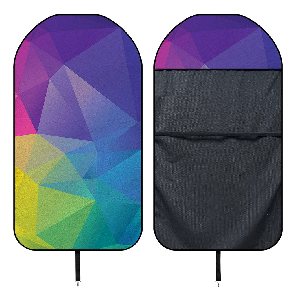Colorful Polygonal Geometric Print Waterproof Car Seat Cover