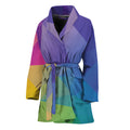 Colorful Polygonal Geometric Print Women's Bathrobe