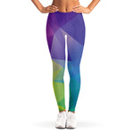 Colorful Polygonal Geometric Print Women's Leggings