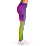 Colorful Polygonal Geometric Print Women's Leggings