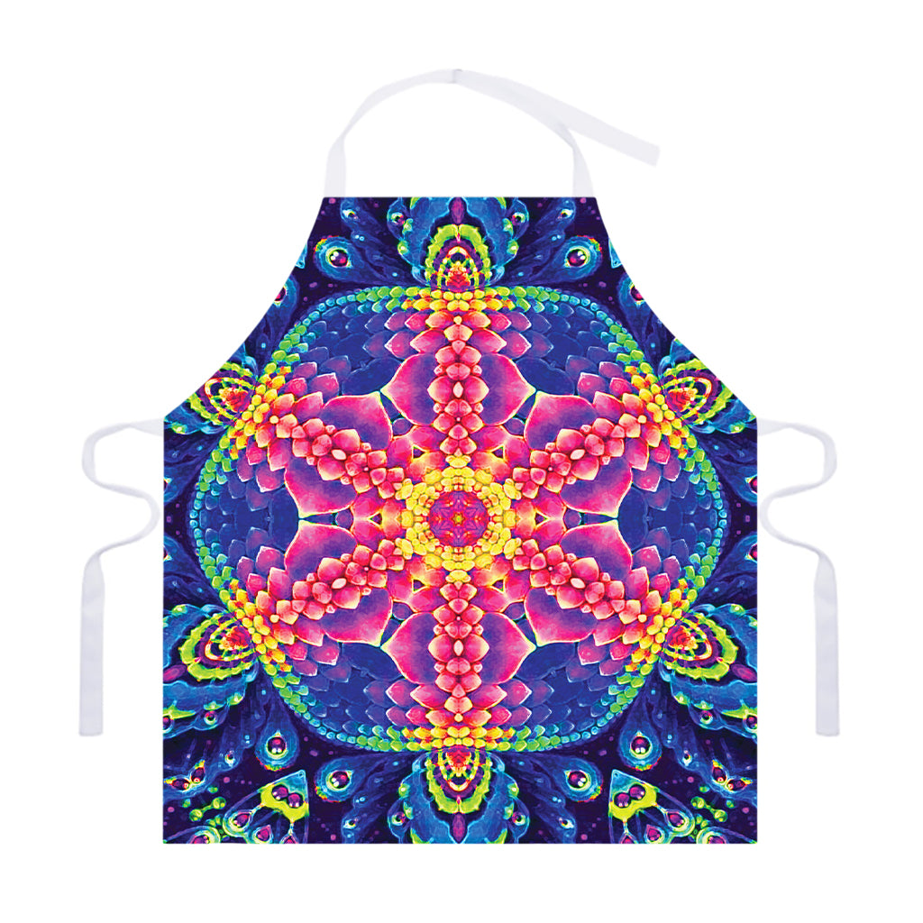 Colorful Psychedelic Kaleidoscope Print Adjustable Apron
