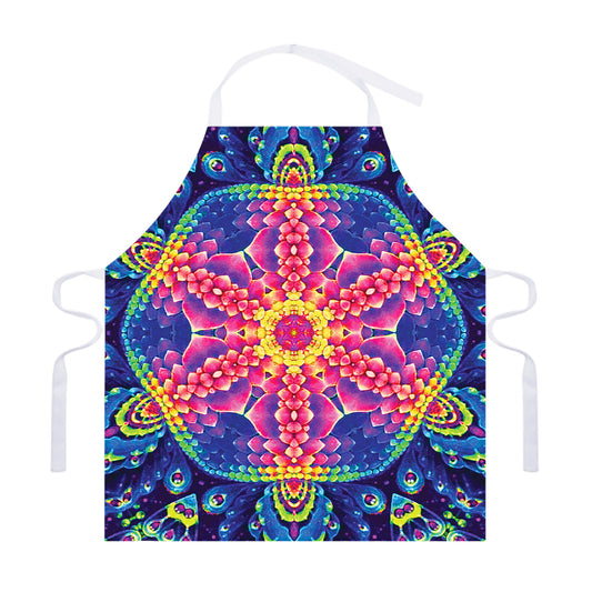 Colorful Psychedelic Kaleidoscope Print Adjustable Apron