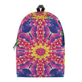 Colorful Psychedelic Kaleidoscope Print School Backpack