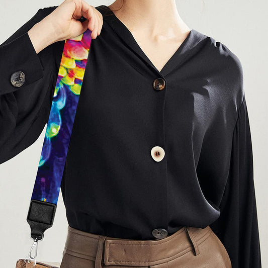 Colorful Psychedelic Kaleidoscope Print Bag Strap