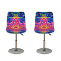 Colorful Psychedelic Kaleidoscope Print Bar Stool Covers