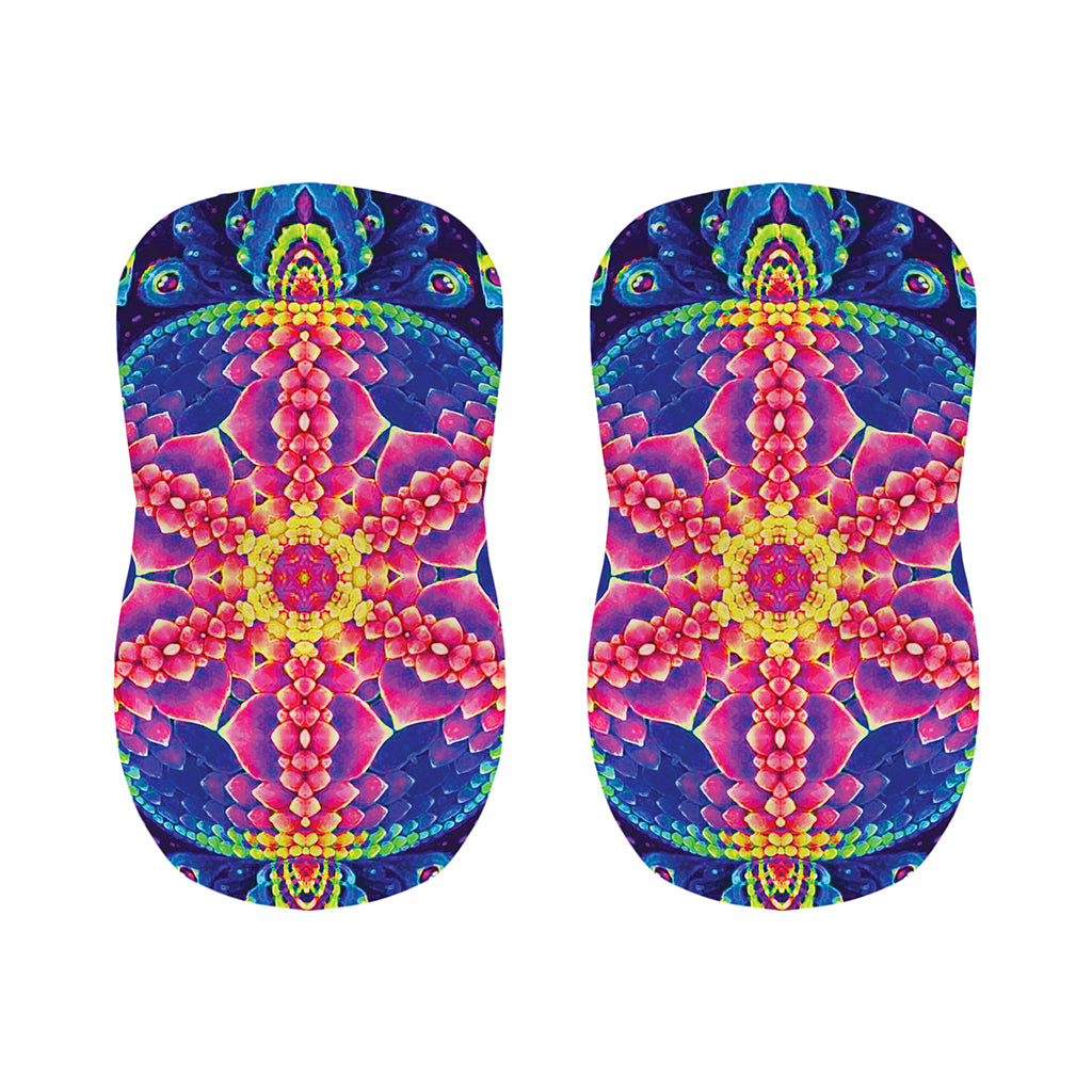 Colorful Psychedelic Kaleidoscope Print Bar Stool Covers