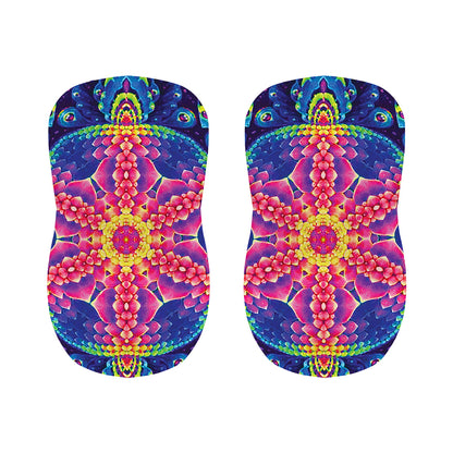 Colorful Psychedelic Kaleidoscope Print Bar Stool Covers