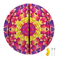 Colorful Psychedelic Kaleidoscope Print Basketball