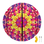 Colorful Psychedelic Kaleidoscope Print Basketball