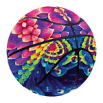 Colorful Psychedelic Kaleidoscope Print Basketball