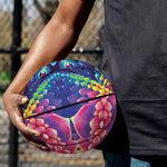 Colorful Psychedelic Kaleidoscope Print Basketball